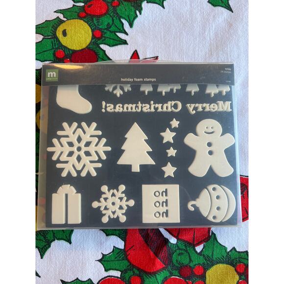 Holiday foam stamps, new inbox - Picture 1 of 3